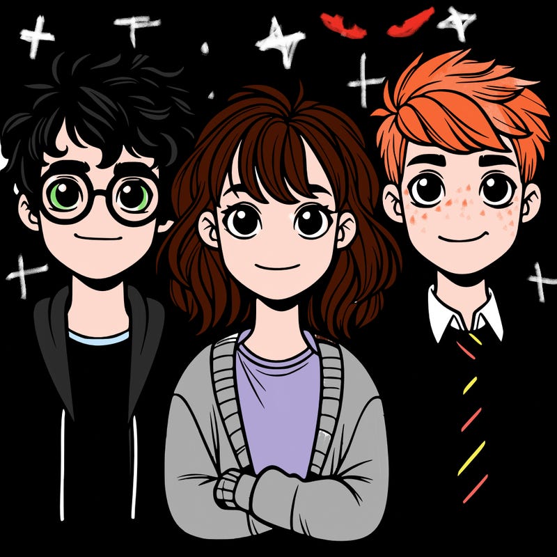 harry potter hermione granger and ron weasley