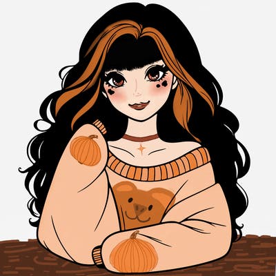 a beautiful girl in a big sweatshirt