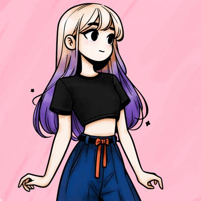 girl in a cute crop top
