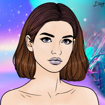 realistic portrait of woman