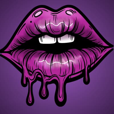 lips that look realistic and drip