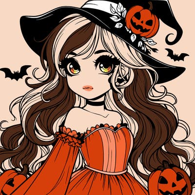 realistic girl halloween