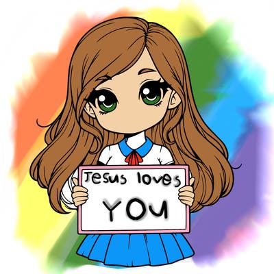 pretty realistic girl holding blank sign