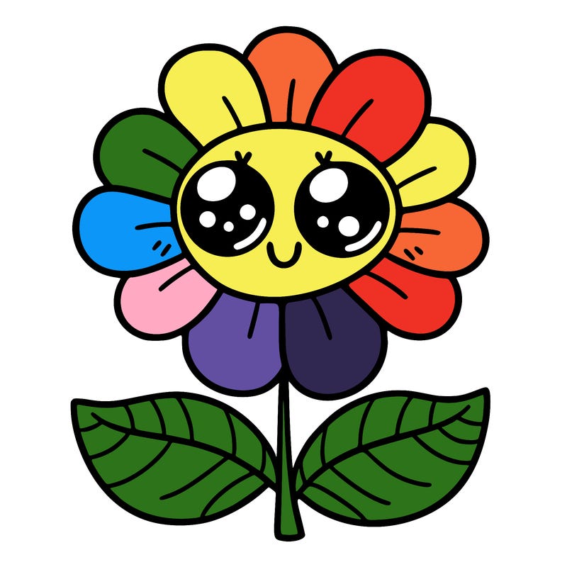 flower with eyes