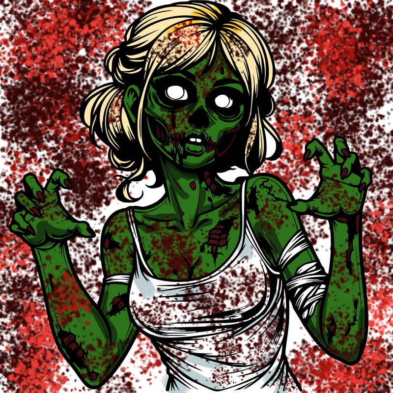 realistic zombie girl