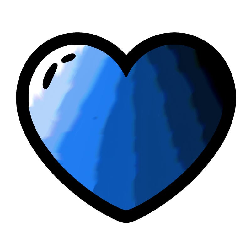 a blank heart