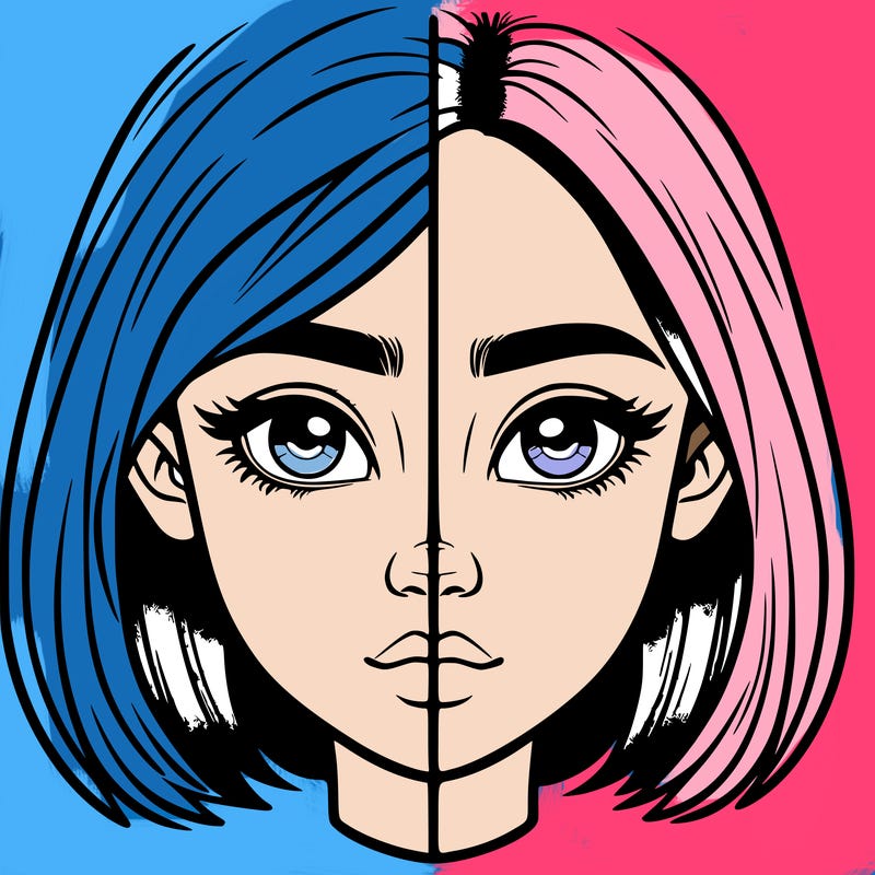 realistic girl split