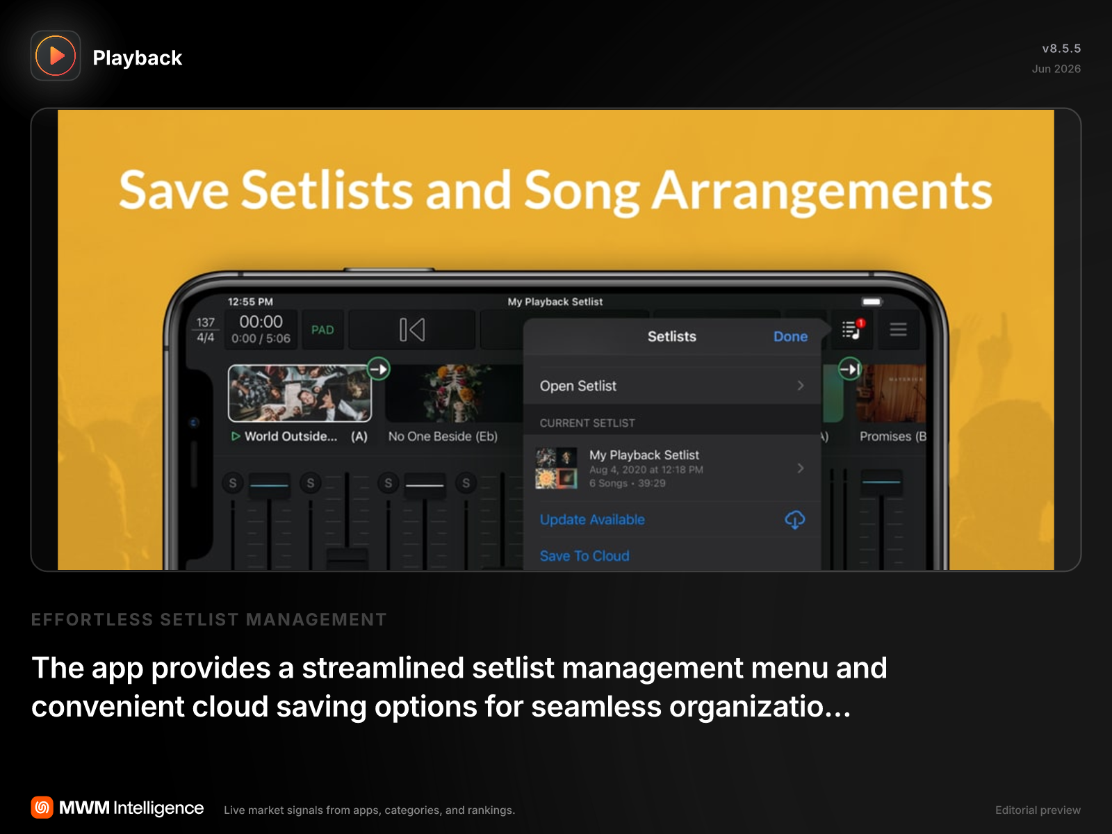 Playback - Music App | MWM