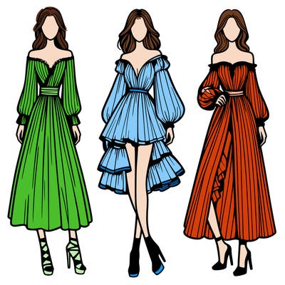 fashion models dresses