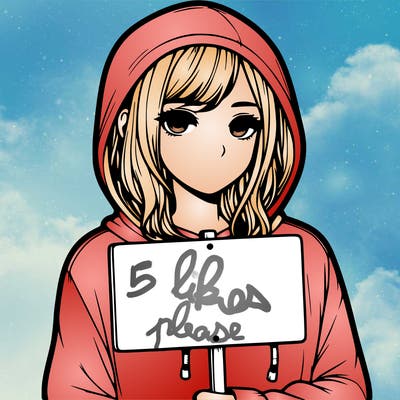 realistic girl with shoulder length hair wearing a hoodie holding a sign