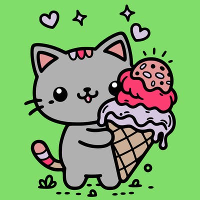 ice cream kitty