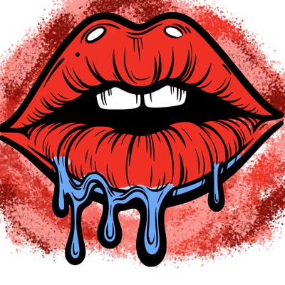 lips that look realistic and drip