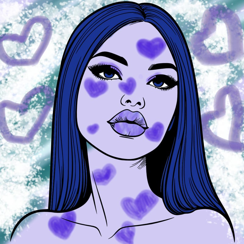 realistic woman with full lips