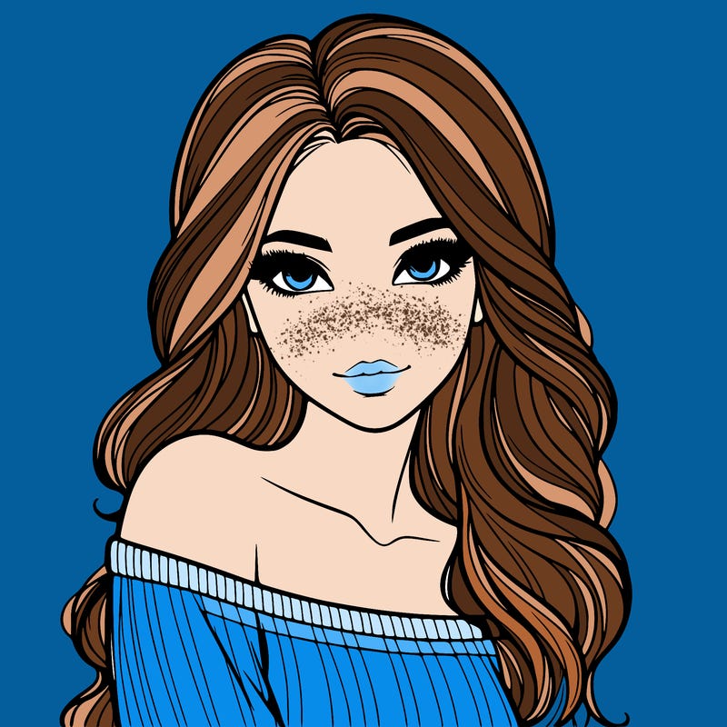 a realistic girl,she's really pretty