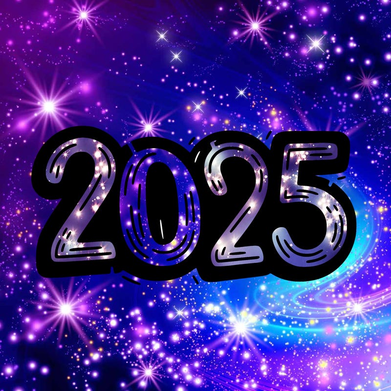 one line scrawled numbers sketch design “2025”