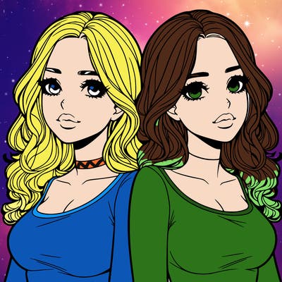 realistic twin sisters