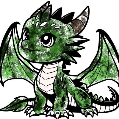 fierce baby night dragon