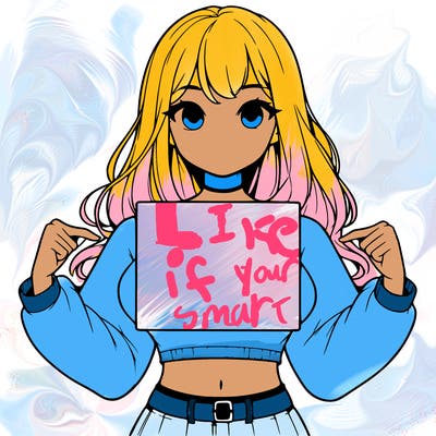 girl holding a blank sign in a long sleeve crop top