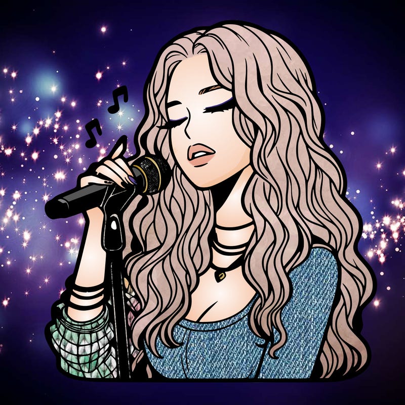 realistic female singer