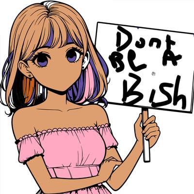 realistic pretty girl holding blank sign