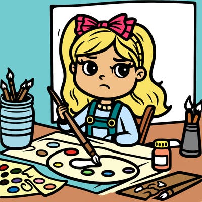 difficile girl painting