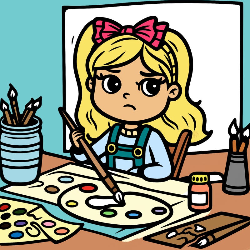 difficile girl painting