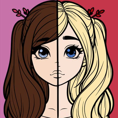 realistic girl split