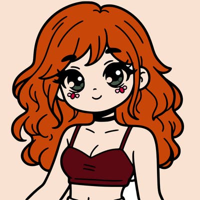 girl in a cute crop top