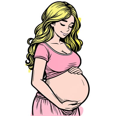woman heavily pregnant realistic