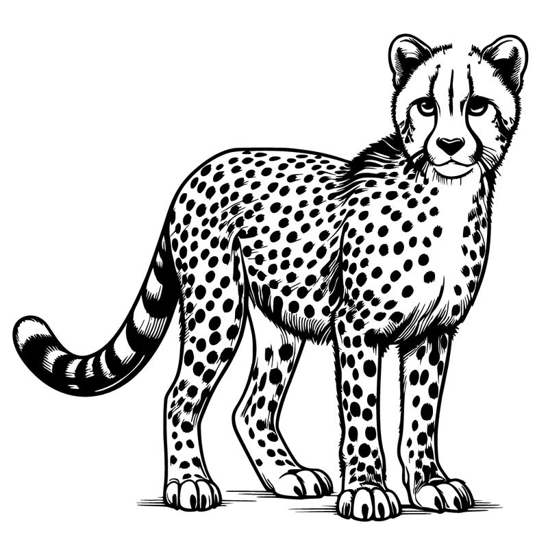 realistic cheetah