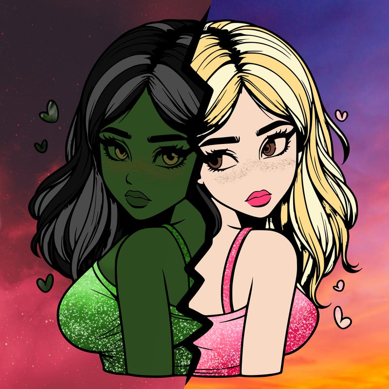 realistic girl split