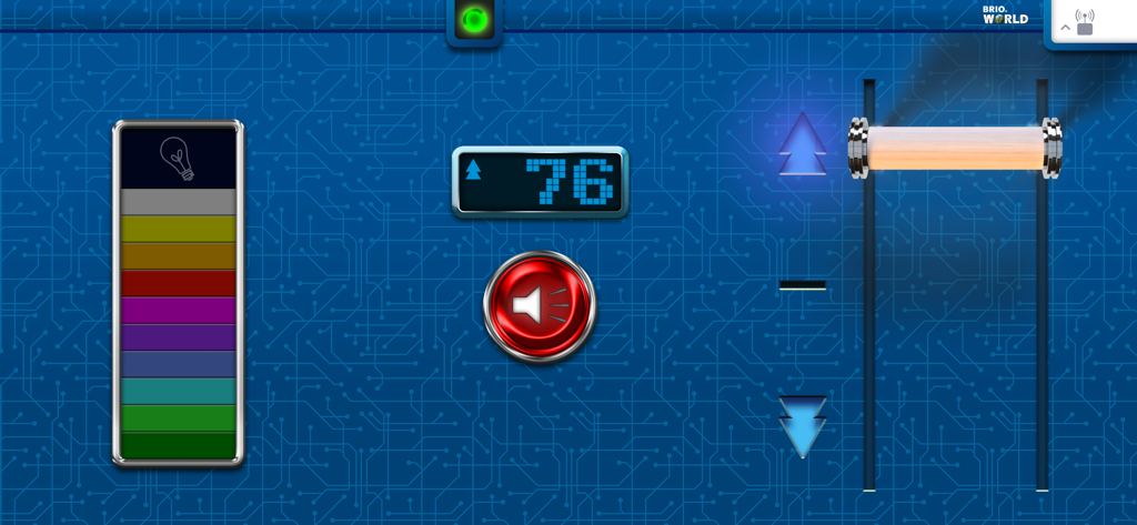 Digital remote control interface for BRIO engine with headlight and speed settings