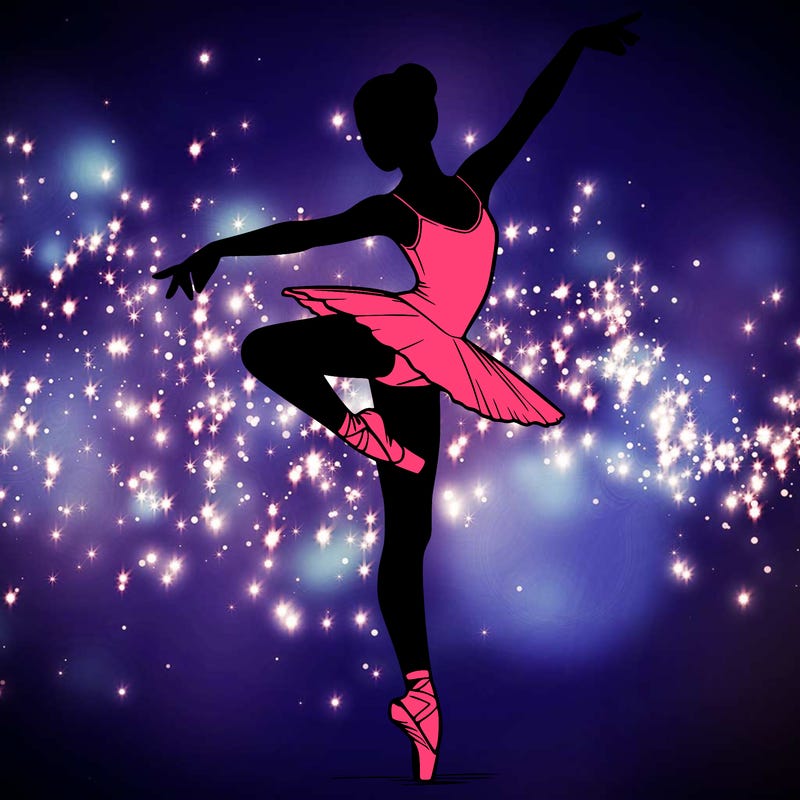 realistic person doing ballet