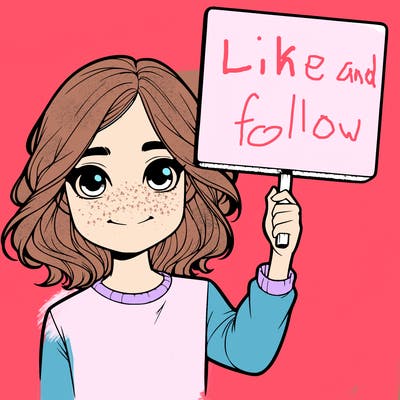 realistic girl holding up a sign