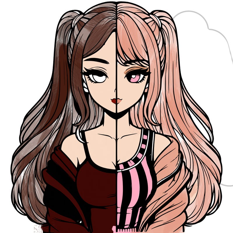 realistic girl split