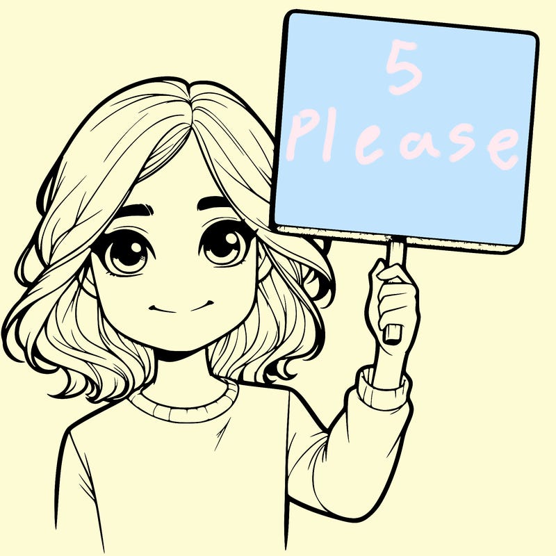 realistic girl holding up a sign