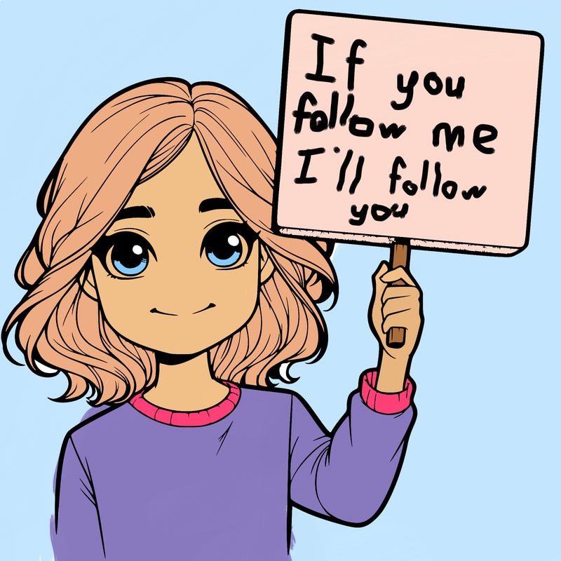 realistic girl holding up a sign