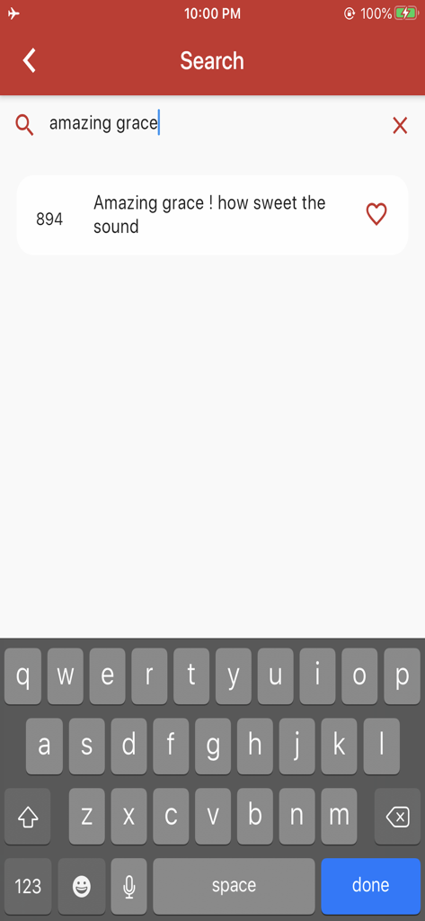 Sacred Songs and Solos - Search for hymns in the Sacred Songs and Solos app.