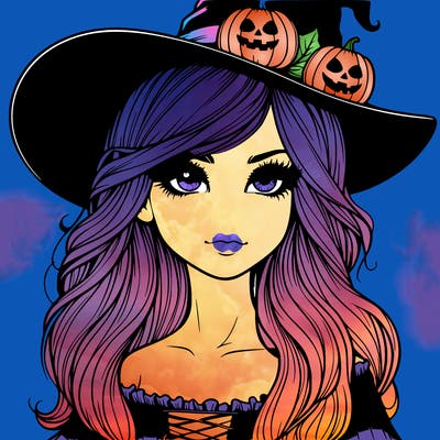 halloween realistic girl