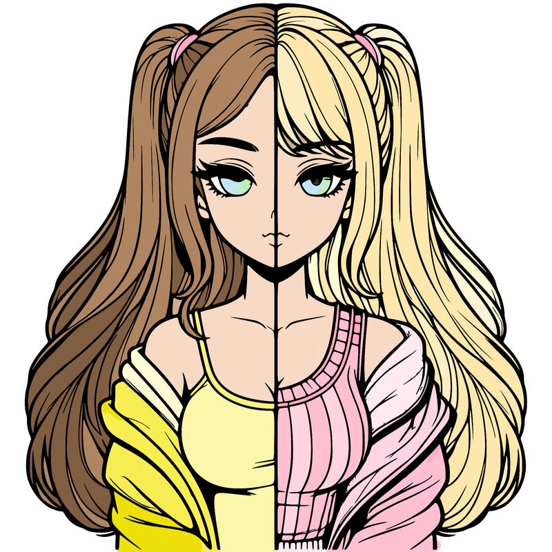 realistic girl split