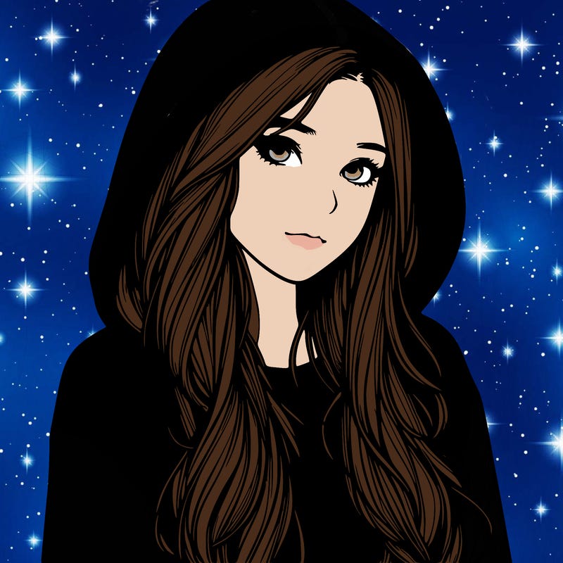 realistic girl with hoodie