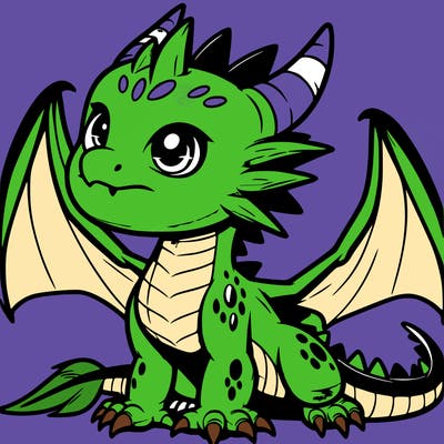 fierce baby night dragon