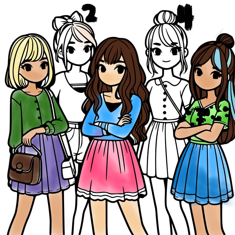group of girls