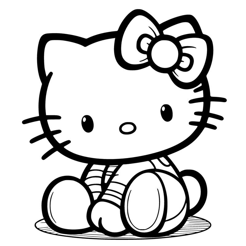 a realistic hello kitty
