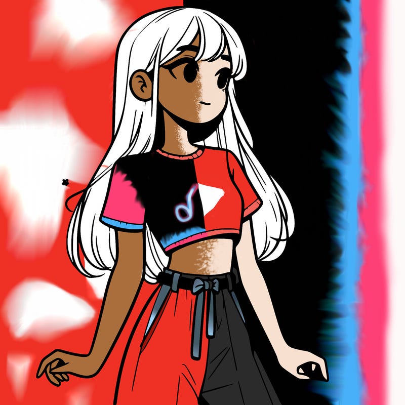 girl in a cute crop top