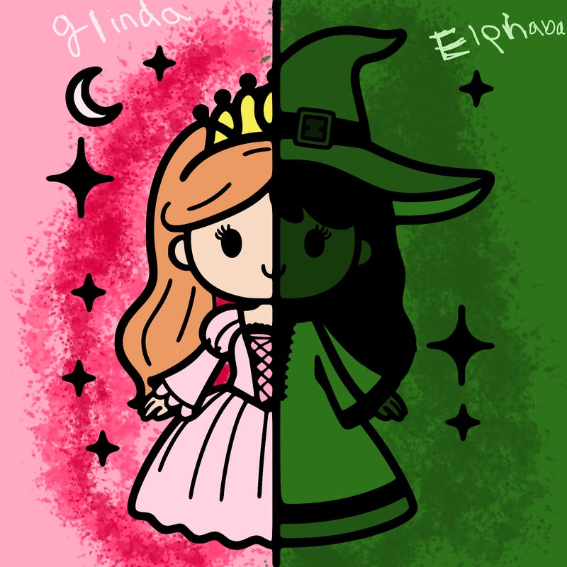 split princess and witch