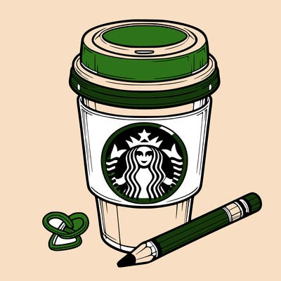 realistic starbucks coffee