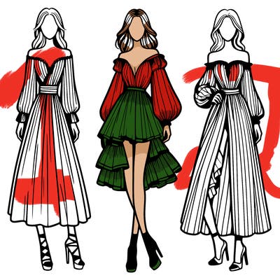 fashion models dresses