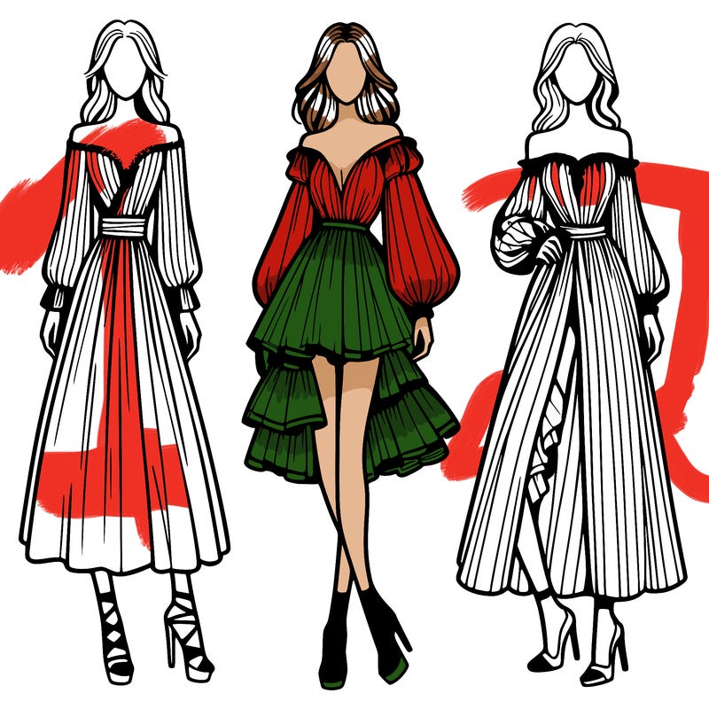 fashion models dresses