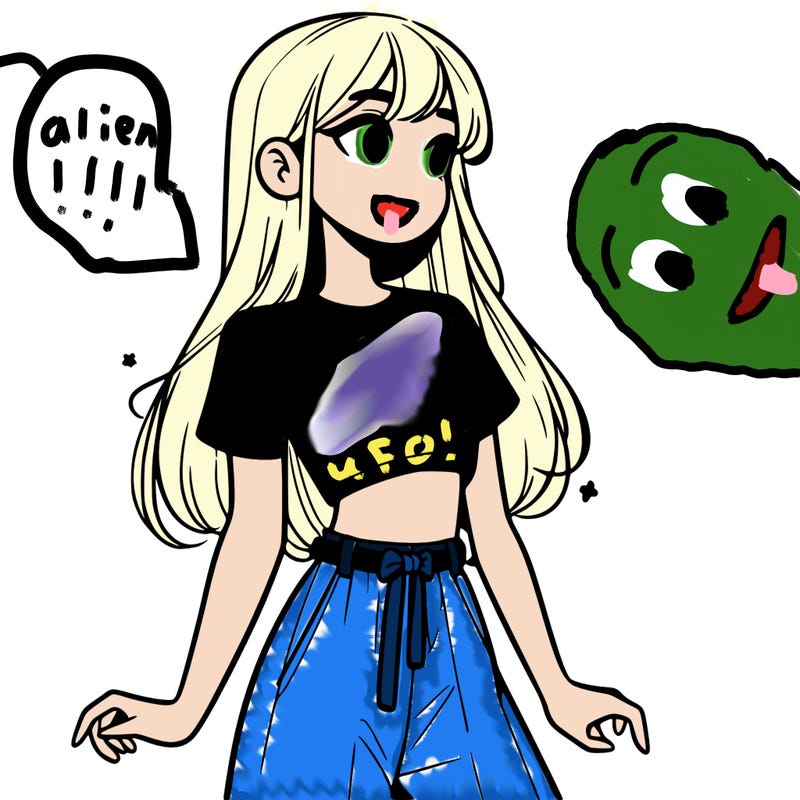 girl in a cute crop top